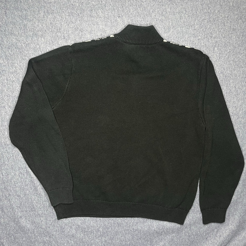 Chaps Black and White‎ Men's Christmas Sweater Size: X-Large Fair Isle Sweater - Picture 6 of 6